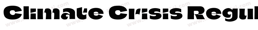 Climate Crisis Regular字体转换